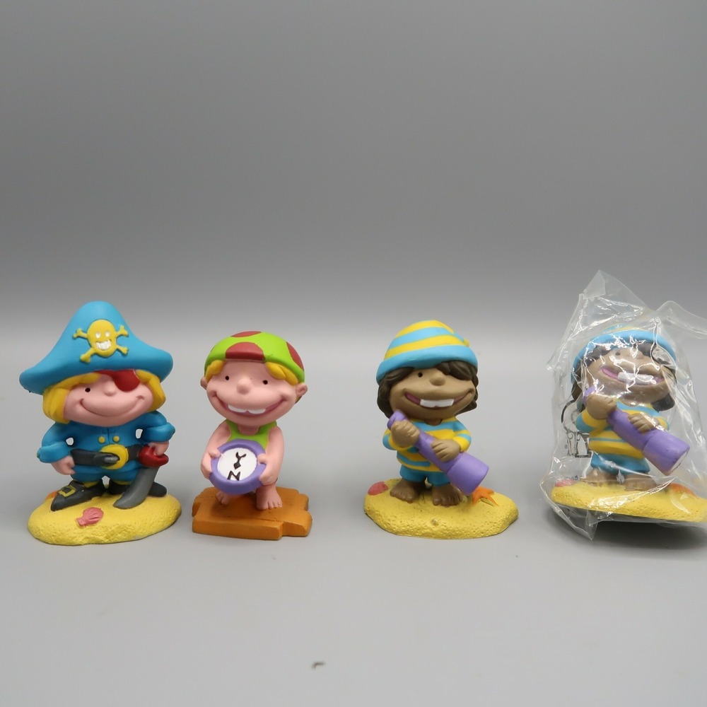 Pirate Boys 3" by Kid Stuff 1999 Action Figure Vintage‎ lot of 4 vintage 90s Toy